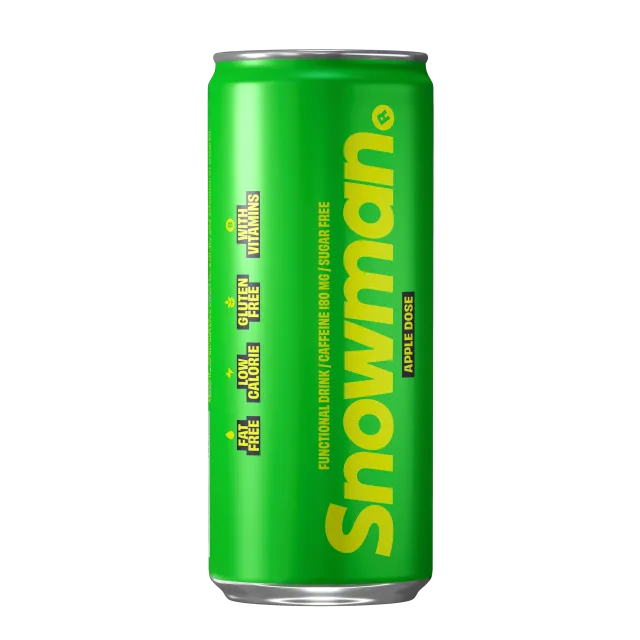 snowman-apple-dose-energy-drink-330ml-zuckerfrei-apfel image 1