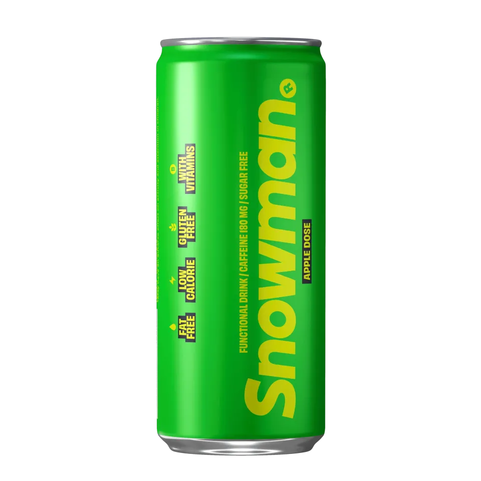 snowman-apple-dose-energy-drink-330ml-zuckerfrei-apfel image 1