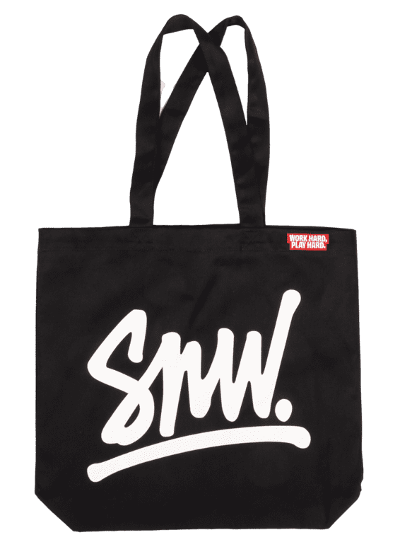 snowman-merch-tote-bag-stoffbeutel-rot-schwarz-stickerei image 1