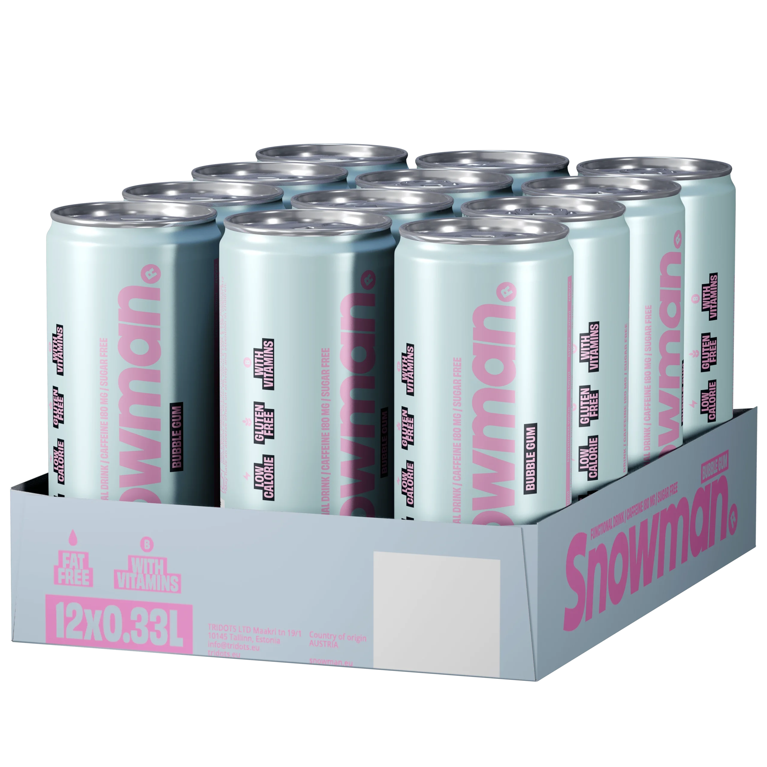 snowman-drinks-bubble-gum-energy-drink-330ml-zuckerfrei image 3