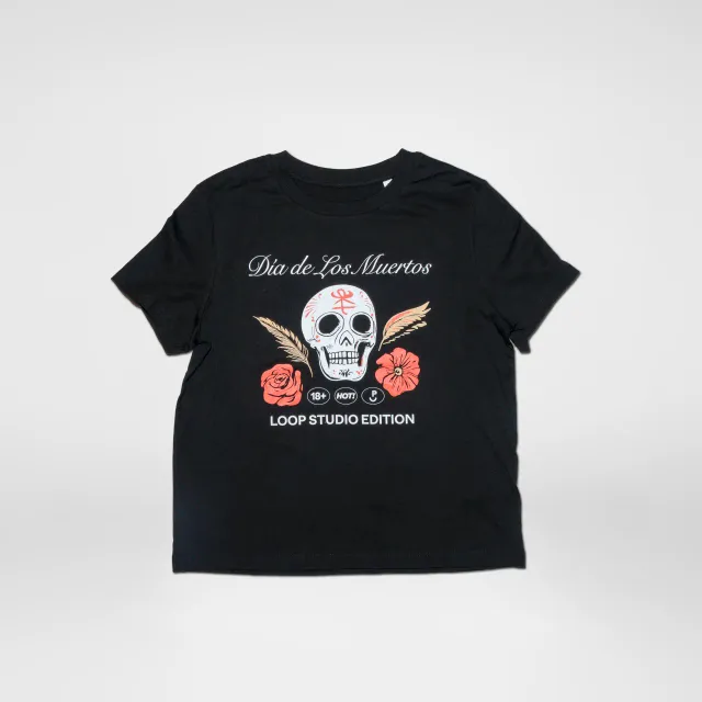 loop-tee-dia-de-los-muertos-t-shirt-damen image 1