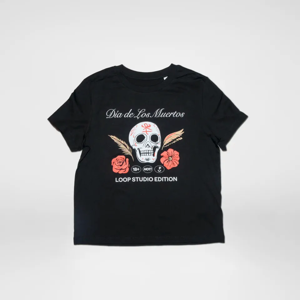 loop-tee-dia-de-los-muertos-t-shirt-damen image 1