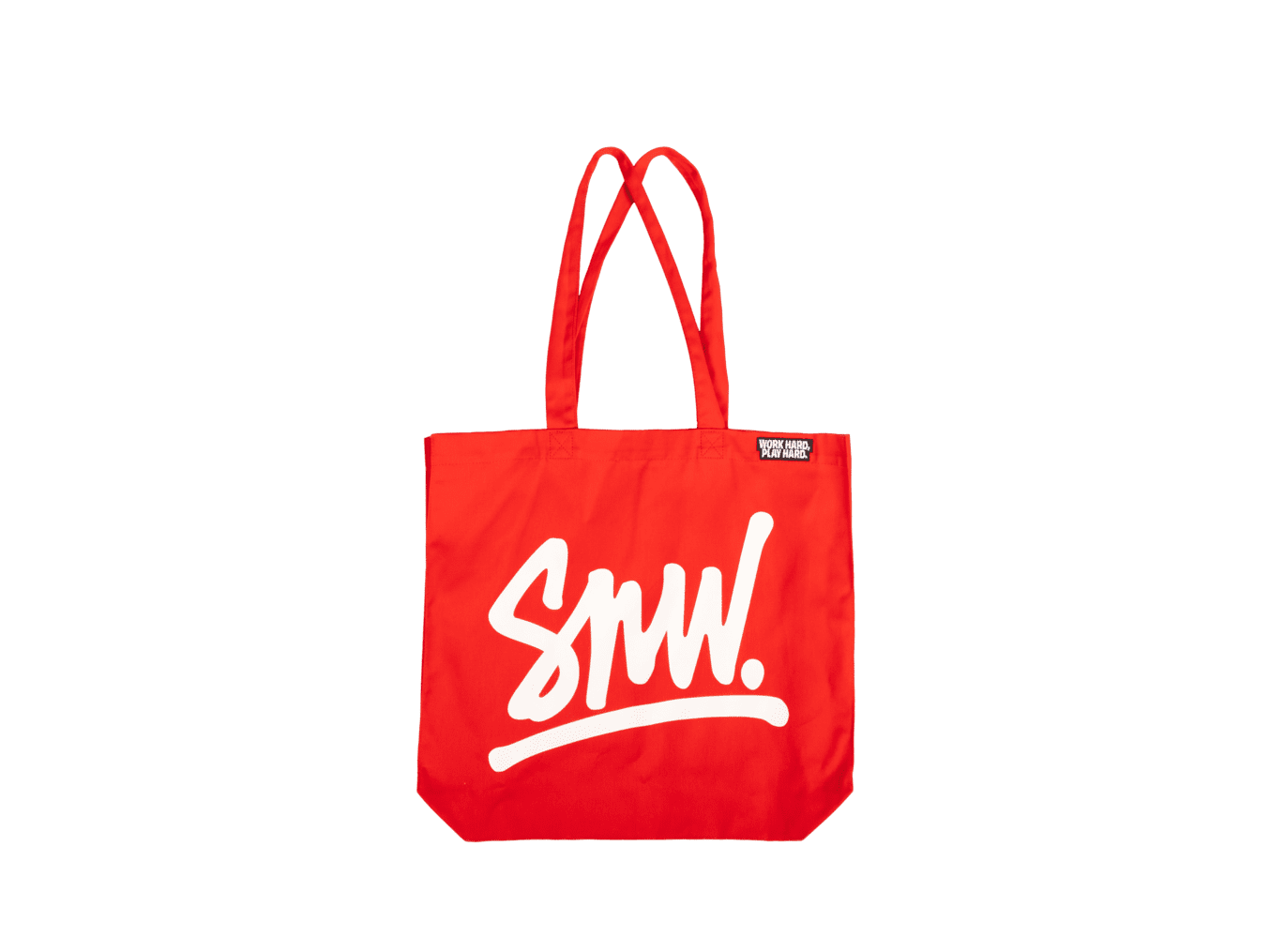 snowman-merch-tote-bag-stoffbeutel-rot-schwarz-stickerei image 3