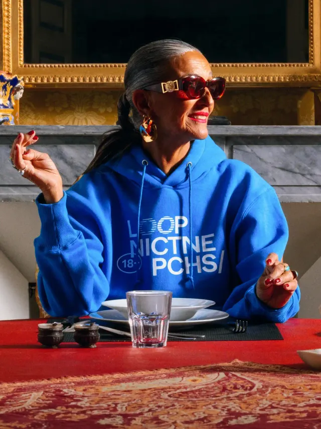 loop-loop-hoodie-kapuzenpullover-blau image 1