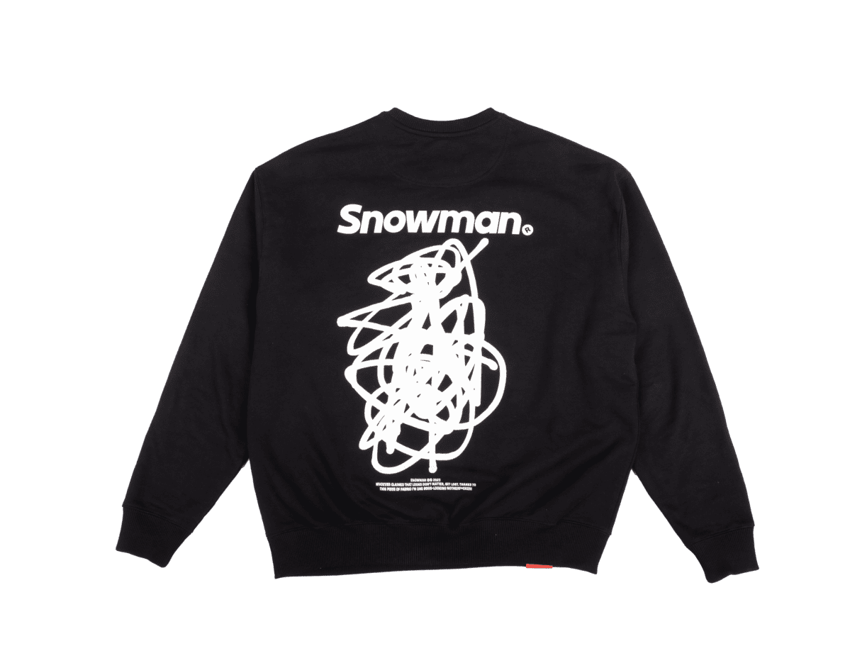 snowman-merch-hoodie-black-kapuzenpullover-schwarz-baumwolle image 1