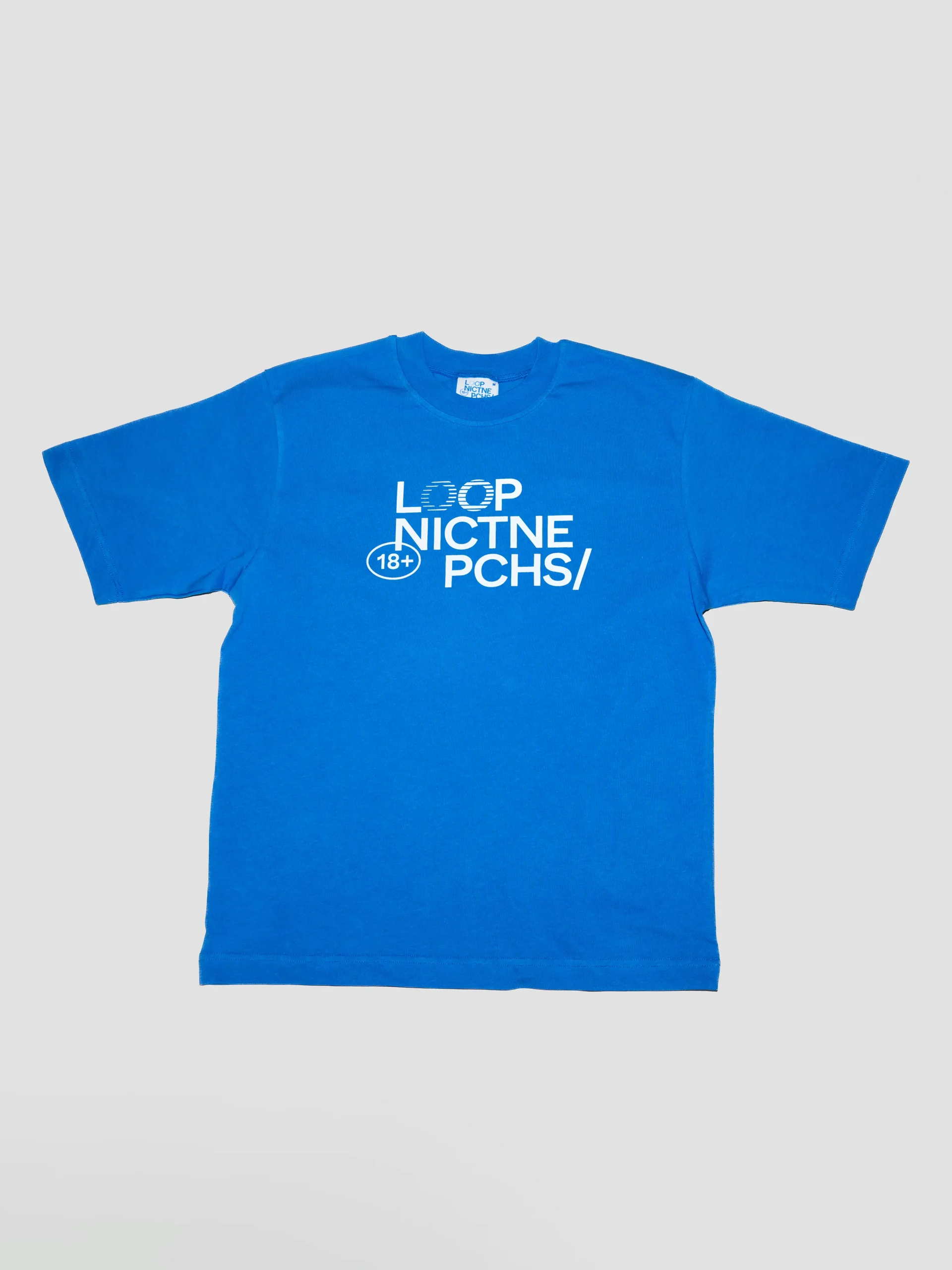 loop-loop-tee-blue-t-shirt-blau-aus-baumwolle image 1