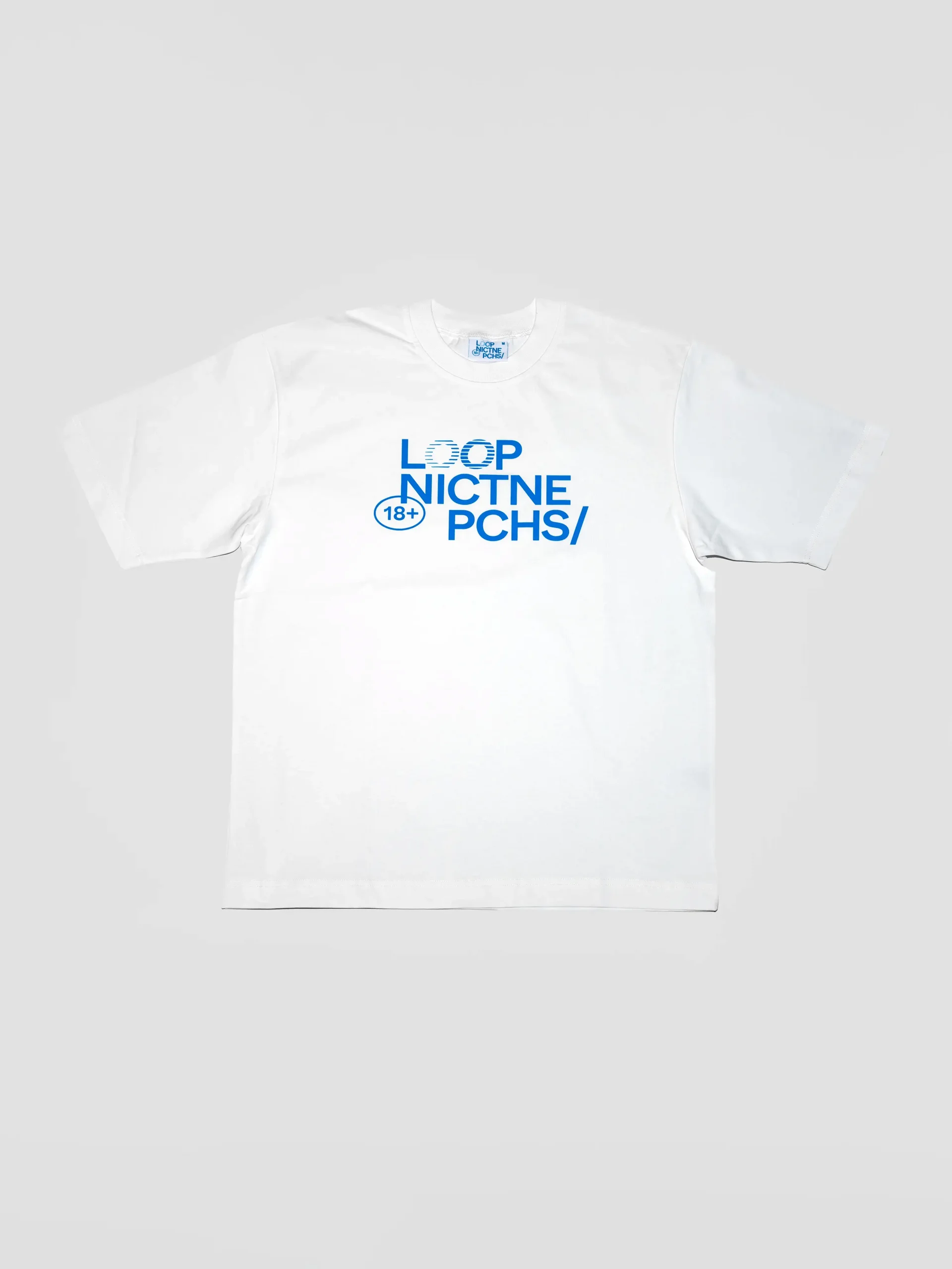 loop-loop-tee-white-t-shirt-wei-aus-baumwolle image 2