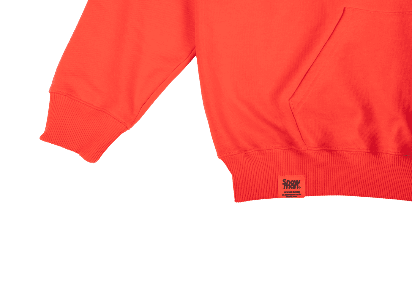 snowman-merch-hoodie-red-kapuzenjacke-rot-baumwolle image 3