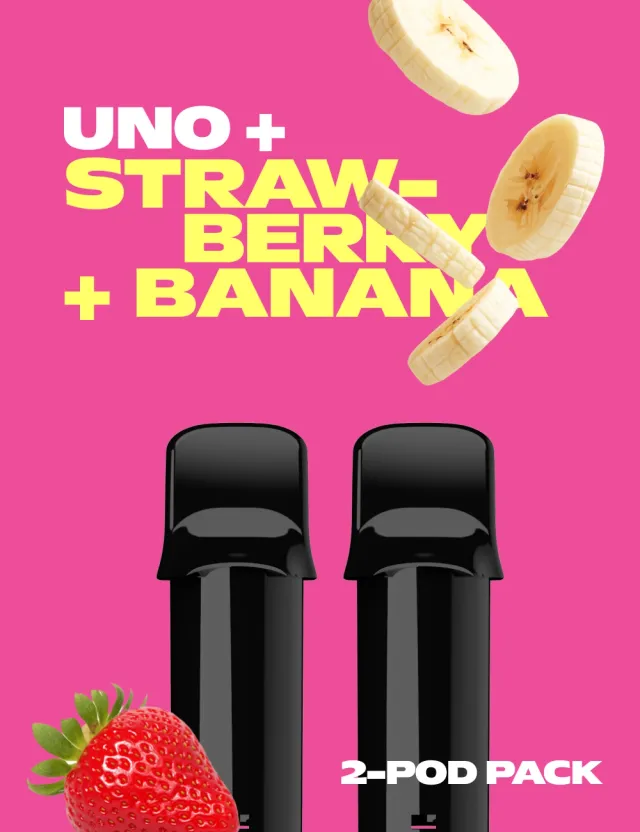 neafs-uno-strawberry-banana-pods-2x2ml-cremig image 1