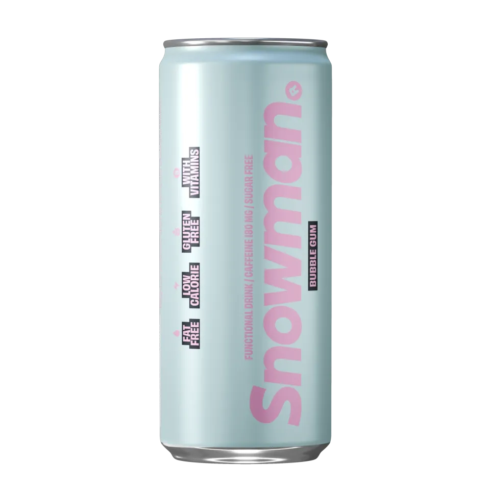 snowman-drinks-bubble-gum-energy-drink-330ml-zuckerfrei image 1