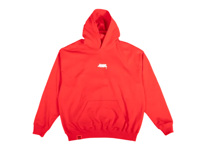 snowman-merch-hoodie-red-kapuzenjacke-rot-baumwolle image 1